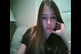 Cute Facebook teen babe masturbating on webcam