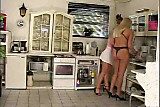 German Pornstar Kathleen White: Foursome in the Kitchen!