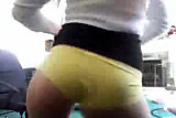 Blonde hottie dancing on webcam