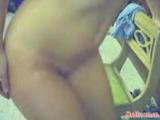 Piss Brazilian girl pissing on webcam