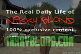 Nikky Blond throatfucked in golf cart