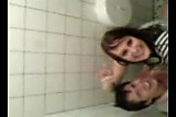 young couple publicly fucking in toilet