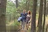 Redheads Blowjob in the Woods with cum - Blasen im Wald