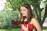 Saphire Gagging In the Yard