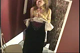 Blond teen in changing room