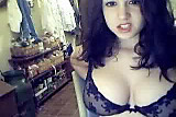 Busty teen chick on webcam - Big boobs