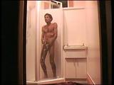 steves private shower wank and cums