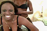 Ebony lesbians having fun on the cam