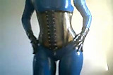 Blue Latex doll