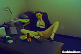 Horny Secretary Toys Herself At The Office