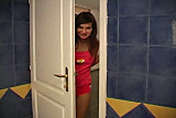 Cute Teens Brunette Fuck POV in bathroom