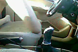 slim milf slide up and down on shifter