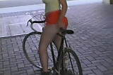 Cute Hairy Teen Gets Off Her Bike To Fuck !
