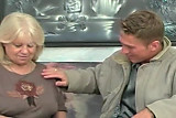 bbw blonde granny fucks with young man