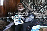 Russian boy fucking a readhead mature