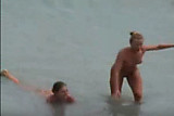 Hairless pussy - beach video