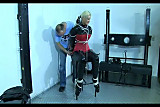 Hot slave girl gets tied up on a chair