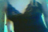 Girl in black lingerie chatting on webcam