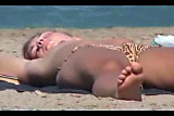 Horny tits - beach voyeur video